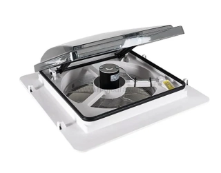 Střešní ventilátor MAXXFAN Plus - 40 x 40 cm, s dálkově ovládaným otevíráním a dešťovým senzorem