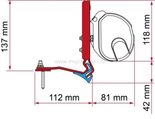 Adaptér markýzy Fiamma F43van Citroën Holiday