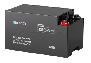 Baterie LiFePO4 Renogy SOLID STATE 120 Ah pod sedadlo 
