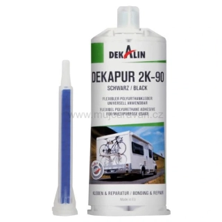 Dvousložkové lepidlo DEKAPUR 2K-90 černé, 50 ml
