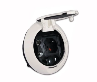 Multifunkční vestavná zásuvka - bílá