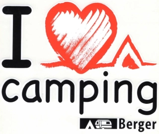Samolepka I love camping