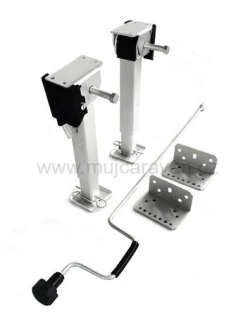 Manuální podpěra včetně kliky,  330 - 530 mm, 2 ks