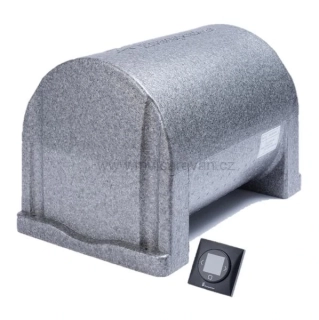 Nerezový bojler s řídicí jednotkou 12 V / 230 V, 8,5 litru