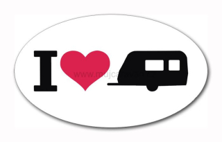 Samolepka I Love Caravan