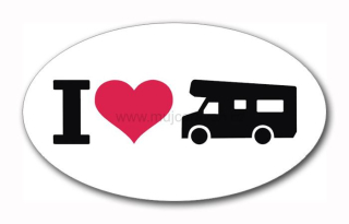 Samolepka I Love Motorhome