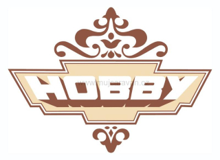 Samolepka Hobby starší hnědo - béžová