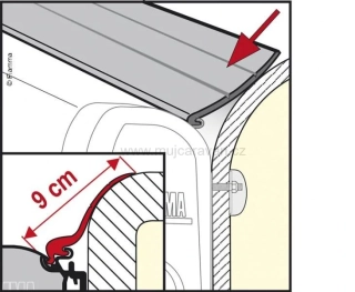Fiamma těsnění Rain Guard L, 550 cm