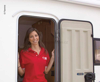 Dešťový okap Drip Stop 75 cm - pro dveře, bílý