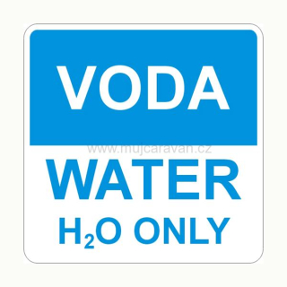 Samolepka VODA