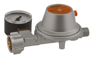 Bezpečnostní plynový regulátor s manometrem 50 mbar - 1,5 kg