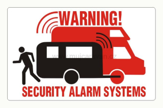 Samolepka SECURITY ALARM SYSTÉM