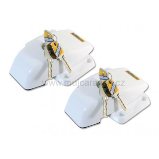 Zámek dveří vozidla HEOsafe Van Security, 2 ks - bílá