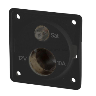 Kombinovaná anténí zásuvka - antracit