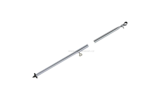 Podpěrná hliníková tyč - 25/22x1 mm - 165 až 260 cm