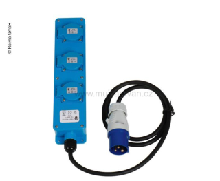 CEE zástrčka s roztrojkou 1,5 m