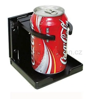 Sklápěcí držák kelímků - černý