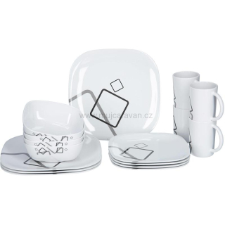 16-ti dílná sada melaminového nádobí Cuneo