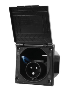 CEE zásuvka černá