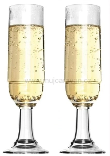 Sada 2 skládacích sklenic na sekt 0,21 l