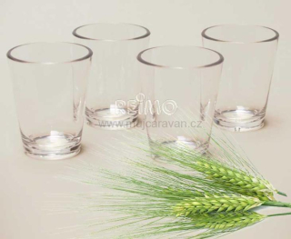 Sada 4 skleniček na panáky, 50 ml