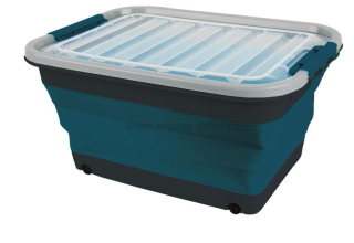 Skládací úložný box s víkem M - 45 l