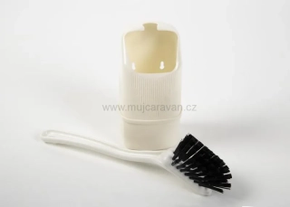 Mini štětka na toaletu s držákem