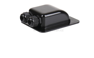 Střešní kabelová průchodka - dvojitá - černá