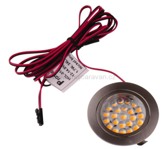 Vestavné nerezové LED světlo - 24 LED