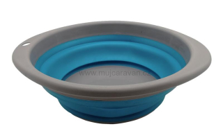 Skládací miska šedá / petrolejová