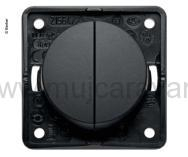 Dělený vypínač - černý