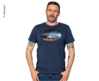 Pánské tričko VW, tmavě modrý melír