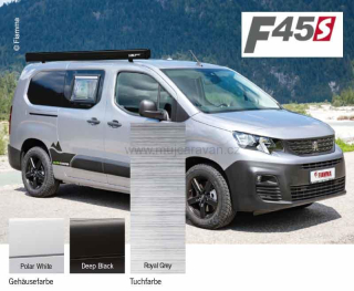 Markýza Fiamma F45S, pro PSA, sada s adaptérem - černá