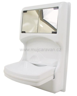 Sklápěcí umyvadlo se skříňkou