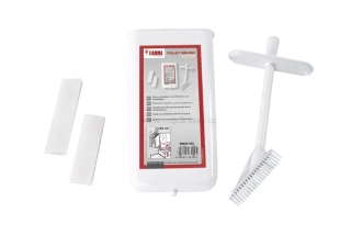 Plochá štětka na toaletu s držákem