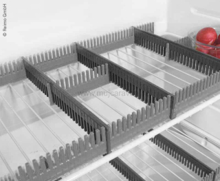 Univerzální organizér do ledničky, šedá / antracit