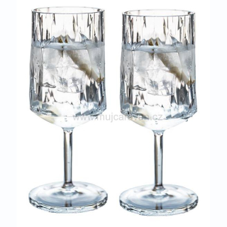 Sada 2 ks sklenic na víno Koziol Superglas 350 ml