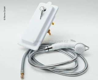 Vodní zásuvka se zámkem + ruční sprchovací set