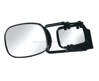 Karavanové zrcátko Eco-Magnum s variabilním ramenem, sférické sklo