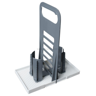 Mobilní držák lahví OELE, šedá / antracit 