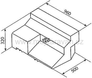 Nádrž na vodu 80 l pro Ducato/Jumper/Boxer 1994 - 2006
