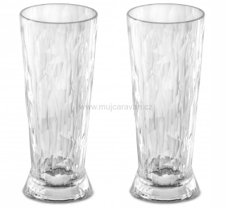 Sada 2 ks sklenic na pivo Koziol Superglas 350 ml