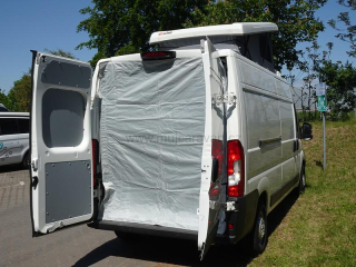 Ochranná zástěna, sprchový / předělový závěs pro Fiat Ducato