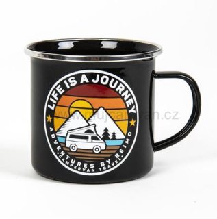 Smaltovaný hrnek Life is a Journey