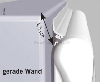 Těsnicí guma pro Thule markýzy - rovná stěna, 4 m