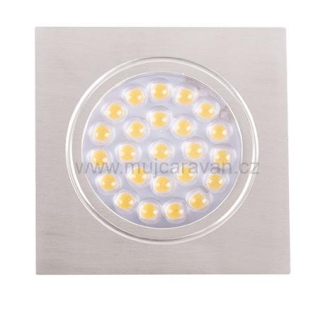 Vestavné LED světlo 24 LED Alu s dotykovým vypínačem
