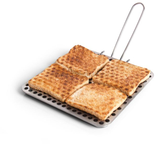 Nerezový toustovač s rukojetí