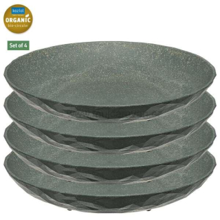 Sada 4 hlubokých talířů Koziol CLUB, šedá