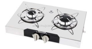 Nástavbová plynová varná deska se 2 hořáky vedle sebe