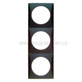 Trojitý krycí rámeček - antracit
